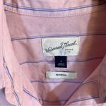 Universal Threads ✨ Universal Thread Women’s Pink Striped Button Down Shirt Relaxed Fit Small Photo 2