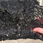 Say What? Say What? Black Floral Lace Top Photo 1