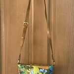 SHARIF Hand Painted Hawaiian Sunset Leather Bag ARTISTIC EXPRESSIONS VTG Purse Photo 0