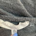 Truly Madly Deeply Urban Outfitters  dark gray long sleeve button front top Photo 6