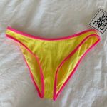 California Sunshine Neon pink and yellow  bikini bottoms Photo 0