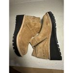 Eileen Fisher Cargo Womens 8 Shoes Brown Suede Wedge Heel Side Zip Ankle Bootie Photo 1