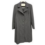 Belk Vintage ’s Black Long Button Front Winter Coat Fits Modern Size 10 EUC Photo 12