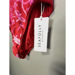 Seafolly  Australia Swimsuit Women's US 10 Pink/Red Tropical NWT 1 Piece Halter Photo 2