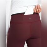 Athleta  Burgundy and Red Colorblock Leggings size s Photo 3