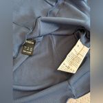 SheIn  Blue Fitted Long Sleeve Crop Blouse Photo 2