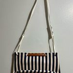 Striped Navy and White Shoulder Bag Blue Photo 3