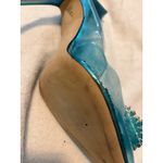 Good American  Cinder-F*cking-Rella Pumps Embellished Clear Blue Heels 11.5 Shoes Photo 8