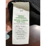 Aerie  No Party Needed Black Shimmer Maxi Dress Glitter Ribbed Small Photo 5