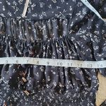 Free People  Floral Lolita Top Black Women's  size XS Photo 7