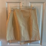 ZARA NWT  tan stripe mini skirt with bow Photo 2