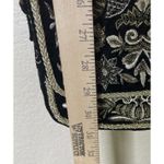 Chico's  Embroidered Black Gold Crossbody Purse Shoulder‎ Bag Going Out Travel Photo 6