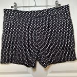 White House | Black Market WHBM The 5" Short Black Print Casual Everyday Shorts Size 10 High Rise Photo 0