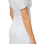 Le lis Swiss Dot Bodice V-Neck Mini Sheath Dress White Size Large NWT Photo 3