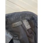 Liz Claiborne  Womens Black Velvet Long Sleeve Button Up Shirt Size L Photo 4