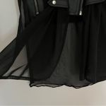 Rue 21  Faux Leather Motorcycle Sheer Vest Photo 9