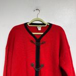 Saks 5th Avenue Saks Fifth Avenue Red Vintage Wool Blend Sweater Sz L Photo 2
