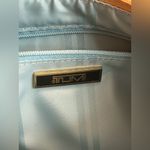 Tumi Ballistic Nylon w/Leather Trim Purse Bag gold tan Photo 9