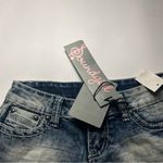 Soundgirl  Women’s Short Denim Embellished Pockets Shorts Sz 1 Photo 1