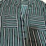 Free People Mad about you blouse button down stripes size M NWT Photo 2