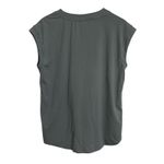 Athleta  Avenue Tee V Neck Cap Sleeve Tunic Top Women's Size Medium Green Photo 6