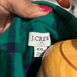 J.Crew Green Plaid Button Down Shirt jacket, with pockets XXL Photo 4