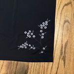 Cherokee Elegant Black Maxi Skirt with Delicate Gray Embroidery size xl Photo 2