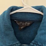 VTG 1990s BFOFO Tribal Canadian Koppipeli Blue‎ Native Cotton Shirt Jacket S Blue Photo 3