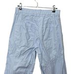 Anthropologie Maeve Tapered Cargo Pants in Iris Blue Cropped Women's Size 4 Photo 5