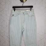 Kancan High Rise Stripe Mom Jeans Blue Size 27 Photo 4