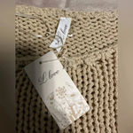 L Love Loose Knit Sweater Size M/L Cream Tan Size M Photo 1