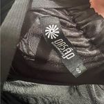 Oasap  Black Chiffon Spaghetti Strap V-Neck Slit Sheer Panel Maxi A-Line Dress Photo 7