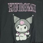 Hot Topic KUROMI BY SANRIO BLACK PINK 00 JERSEY STYLE GRAPHIC BOXY TEE  MEDIUM Photo 2