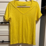 Banana Republic  Bright Yellow V-Neck Tee Photo 0