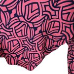 Motherhood Maternity Navy Blue Pink Short Sleeve Jersey Knit Wrap Dress Size S Photo 4