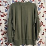 Aerie Green oversized Crew Neck Sweater Photo 1