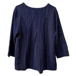 Habitat Clothes To live In Long Sleeve Tunic Top Front Pocket Women Size Medium Blue Photo 1