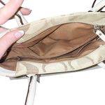 Coach Signature Hamptons Optic Madeleine Satchel Handbag Purse Photo 8