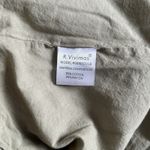 R Vivimos Womens Midi Dress Large 12/14 Sage Green Smocked Top Off Shoulder Photo 7