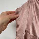 Lulus Blush Pink Satin Sleeveless Tiered Formal Mini Dress Prom Womens L Ruffled Photo 3