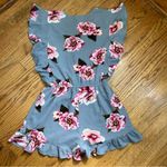 Umgee  | Floral Ruffle Short Sleeve Romper Size S Photo 8