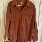 Como vintage  Women’s Rust Button Down Shirt Jacket Photo 0