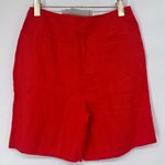 Boden Falmouth Linen Shorts Orange Sunset size 4 NWT‎ Photo 4