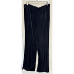 Karen Kane  Women's Black Pants Velvet Wide Leg sz XL pull on elastic waist Photo 5