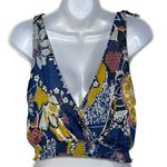Free People INTIMATELY Ocean Combo Crop Top EUC Size Medium Photo 6