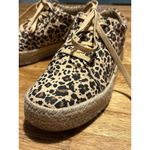 CORKYS Boutique Espadrille Leopard Sneakers Boho Animal Quiet Luxury Size 6 Brown Photo 1
