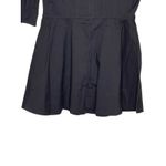 Tuckernuck Women Top Ribbed Nealy Corset Puff Sleeve Peplum Blouse Black XS NWT Photo 9