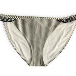 Aerie Womens black and white ruffle seersucker bikini bottoms Photo 0