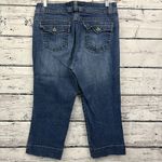 Gloria Vanderbilt  Women's Mid‎ Rise Blue Denim Capri Super Cute [Size 14] Photo 1