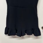 Elizabeth and James  Shnezie Black Wrap Ruffled Romper Womens Size 6 Small Pockets Photo 4